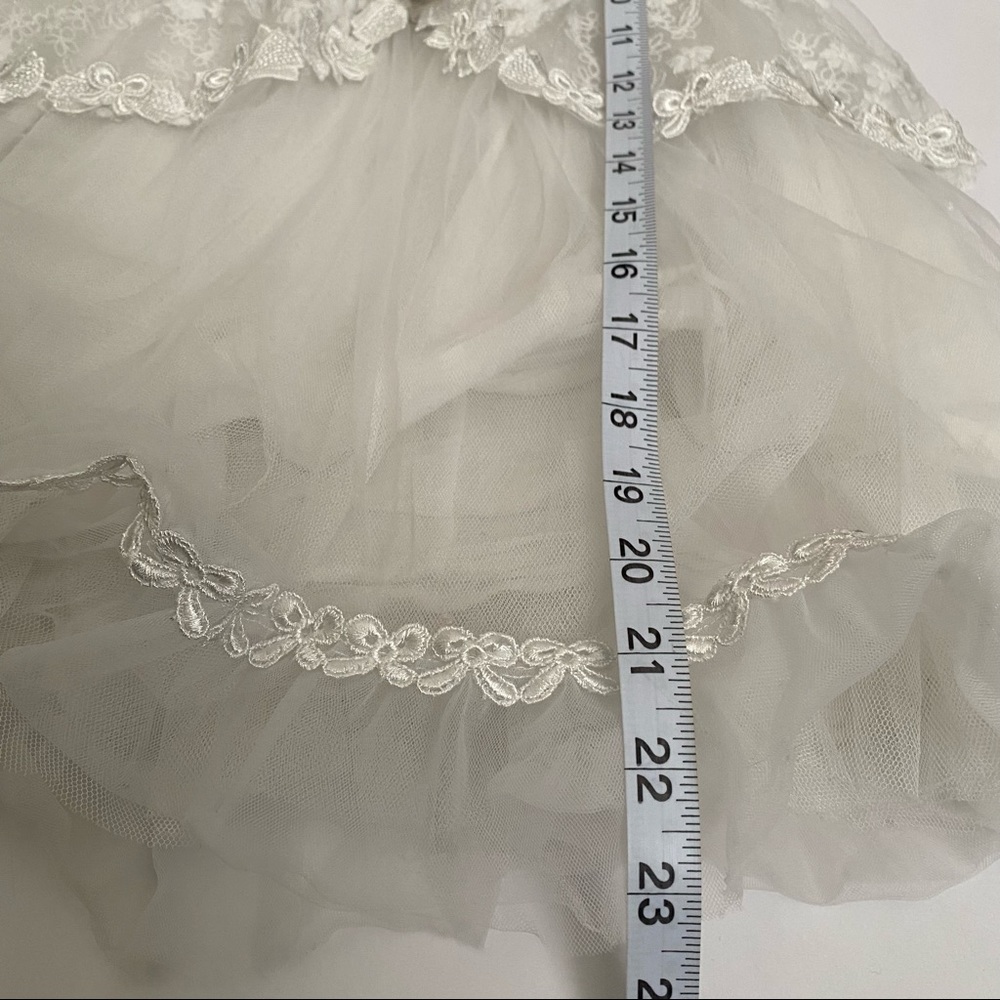 Jazz Style Size 13 Lace White Holiday Special Occasion Formal Flower Girl Dress - Picture 9 of 9